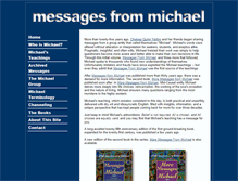 Tablet Screenshot of messagesfrommichael.com